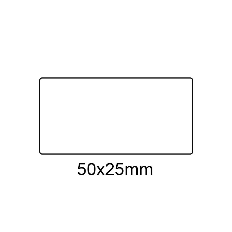 Etichetta in PVC Trasparente 50x25